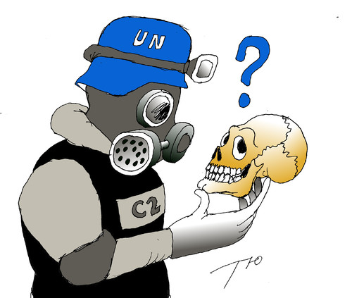 Cartoon: Question in Syria (medium) by tunin-s tagged gas,attack