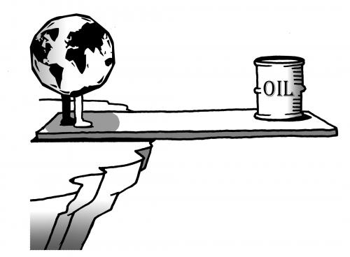 cartoon earth images. Cartoon: earth vs oil (medium)