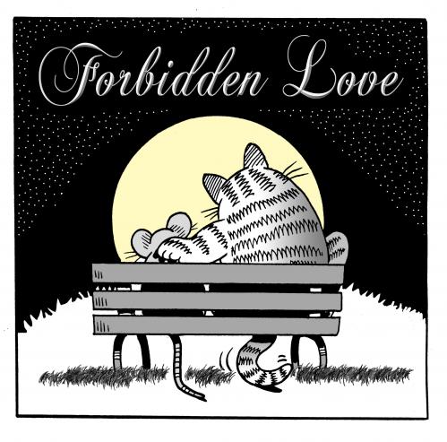 Cartoon: forbidden love (medium) by toons tagged love,relationships,animals,
