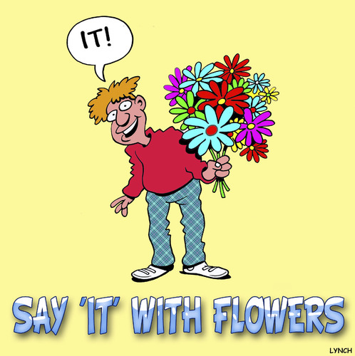 Cartoon: It (medium) by toons tagged valentines,day,flowers,fauna