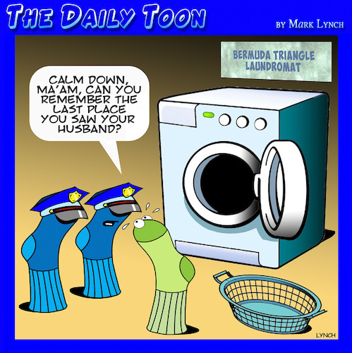Cartoon: Lost sock (medium) by toons tagged socks,laundry,missing,persons,socks,laundry,missing,persons