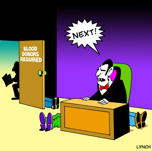 Cartoon: next (medium) by toons tagged vampires,blood,donors,twighlight,medical,doctor
