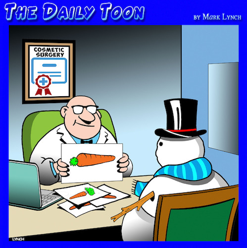 Cartoon: Nose job (medium) by toons tagged cosmetic,surgery,plastic,snowman,cosmetic,surgery,plastic,snowman