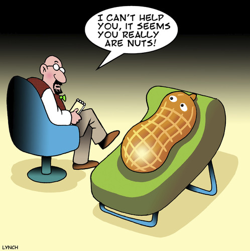 Cartoon: Nuts (medium) by toons tagged peanuts,nuts,mental,illness