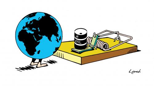 Cartoon: oil crisis (medium) by toons tagged oil,gasoline,global,warming,fossil,fuels