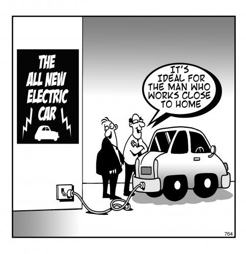  Mobility on The Electric Car By Toons   Education   Tech Cartoon   Toonpool