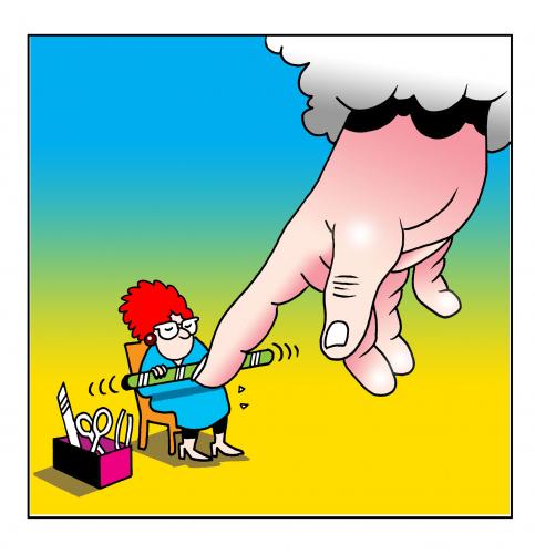 Cartoon: the ultimate manicure (medium) by toons tagged manicure,god,beauty,salon,religion,massage