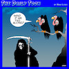 Cartoon: Angel of death (small) by toons tagged vultures,angel,of,death,grim,reaper