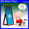 Cartoon: Baldness (small) by toons tagged balding,bald,babies,hair