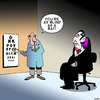 Cartoon: Blind as a bat (small) by toons tagged vampires,bats,eye,tests,spectacles,glasses,short,sighted,blind