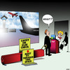 Cartoon: Carry on luggage (small) by toons tagged baggage,allowance,in,flight,bags,check,airport,suitcases,airline,passengers,excess,travel