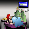 Cartoon: Downloading (small) by toons tagged pregnant,downloads,surgery,birth,babies,midwife