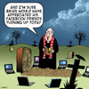 Cartoon: Facebook friends (small) by toons tagged facebook,funerals,wakes,laptops,death,cemetery,burial,coffin