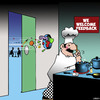 Cartoon: Feedback (small) by toons tagged chefs,food,complaints,restaurant,kitchen,cooking