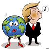 Cartoon: Groper (small) by toons tagged president trump inapropriate advances sexual preditor narsissist donald planet earth