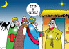 Cartoon: its a girl (small) by toons tagged christmas jesus three wise men nativity bethlehem xmas