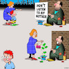 Cartoon: Listen to your mother (small) by toons tagged mothers,advice,begging,children,good,motherhood
