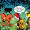 Cartoon: Man eater (small) by toons tagged tigers,man,eaters,explorers,google,jungle,cats,big