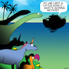 Cartoon: Noahs ark (small) by toons tagged unicorns,do,bird,dinosaurs,noah,ark,animals,endangered,species,extinct,bible,stories