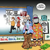 Cartoon: Old Hippies (small) by toons tagged hippies,kids,today,older,generation,environmental,issues,co2,emissions,save,the,planet