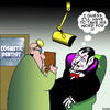 Cartoon: On reflection (small) by toons tagged dracula,dentistry,cosmetic,surgery,mirrors,dentist