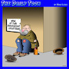 Cartoon: Panhandler (small) by toons tagged begging,convenient,locations,broke