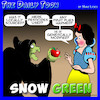 Cartoon: Snow White (small) by toons tagged organic,fruit,greenies,green,movement,snow,white,going,wicked,witch,apples