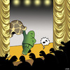 Cartoon: The Stripper (small) by toons tagged turtles,stripper,tortoise,pole,dancing,naked,strip,club,animals