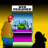 Cartoon: Web designer (small) by toons tagged web design www website communications spiders spiderweb internet computers google online server