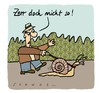 Cartoon: ZerrSchnecke (small) by schwoe tagged schnecke,hund,erziehung,leine,gassi