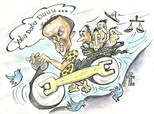 Cartoon: Devr-i Tayyip (medium) by necmi oguzer tagged türkei,erdogan,tayyip