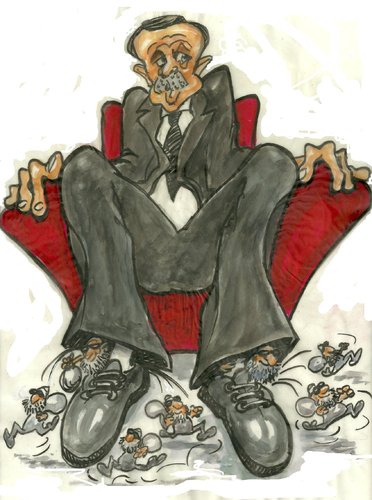 Cartoon: Tayyip und die Mäuse (medium) by necmi oguzer tagged turkei,corruption,erdogan