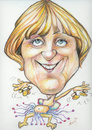 Cartoon: Angela Merkel (small) by necmi oguzer tagged angela,merkel