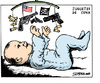 Cartoon: Juguetes de cuna (small) by jrmora tagged infancia,usa,armas,weapons,guns