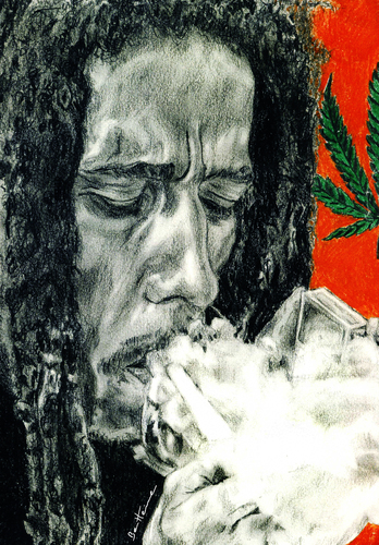 bob marley smoking weed quotes. Cartoon: Bob Marley Smoking