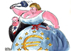 Cartoon: Hollande - Merkel (small) by Christo Komarnitski tagged hollande,merkel,france,germany,euro