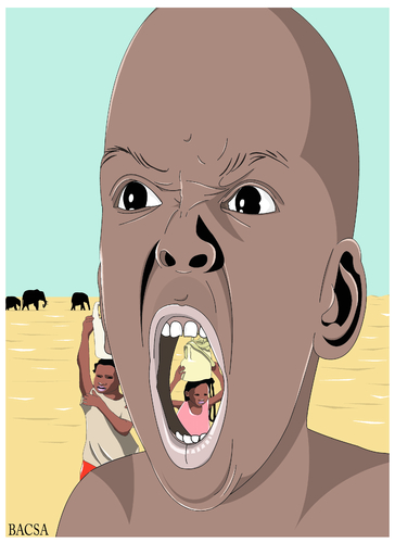 Cartoon: Africa (medium) by bacsa tagged afrika