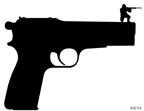 Cartoon: Gun (medium) by bacsa tagged gun