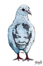 Cartoon: Nelson Mandela (small) by bacsa tagged mandela