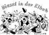 Cartoon: DIESEL IN DER ELBE!!! (small) by Pfohlmann tagged diesel,sprit,elbe,spritpreis