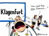 Cartoon: Klagenfurt (small) by Pfohlmann tagged euro,2008,em,fußball,deutschland,kroatien,klagenfurt