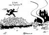 Cartoon: Pipeline (small) by Pfohlmann tagged kaukasus,georgien,südossetien,russland,krieg,bombe,bombardierung,öl,pipeline,erdöl
