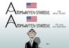 Cartoon: Atomwaffen-Strategie (small) by Erl tagged usa obama atomwaffen strategie unterschied iran nordkorea