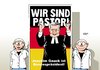 Cartoon: Begeisterung (small) by Erl tagged wahl,bundespräsident,joachim,gauck,pastor,begeisterung,schlagzeile,bild,zeitung,papst,deutschland,flagge