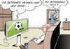 Cartoon: Betreuungsgeld (small) by Erl tagged betreuungsgeld,bundestag,debatte,fußball,em,europameisterschaft