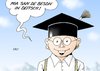 Cartoon: Bildungsstudie (small) by Erl tagged bildungsstudie,test,schule,schüler,bayern,baden,württemberg,deutsch,text,verständnis