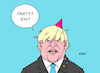 Cartoon: Boris Johnson (small) by Erl tagged politik großbritannien uk premierminister boris johnson party parties downingstreet lockdown corona virus pandemie covid19 karikatur erl