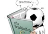 Cartoon: FIFA-Krankheit (small) by Erl tagged fifa,fußball,weltverband,verband,präsident,sepp,blatter,wahl,wiederwahl,korruption,sumpf,krankheit,alt,blattern