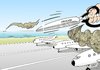 Cartoon: Freigabe des Luftraums (small) by Erl tagged freigabe luftraum flugverbot vulkan asche island europa schere