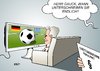 Cartoon: Gauck (small) by Erl tagged euro,schulden,krise,fiskalpakt,rettungsschirm,esm,gesetz,unterschrift,bundespräsident,joachim,gauck,fußball,em,europameisterschaft,viertelfinale,deutschland,griechenland,fernsehen,eu,europa